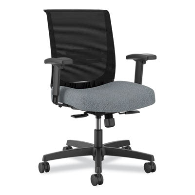 Convergence Mid-Back Task Chair, Up to 275 lb, 16.5" to 21" Seat Ht, Basalt Seat, Black Back/Frame, Ships in 7-10 Bus Days OrdermeInc OrdermeInc