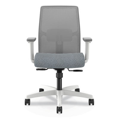 Ignition 2.0 Mid-Back Mesh Task Chair, Posture Lock, Up to 300lb, Basalt Seat, Fog Back/White Base OrdermeInc OrdermeInc