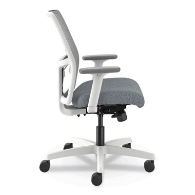 Ignition 2.0 Mid-Back Mesh Task Chair, Posture Lock, Up to 300lb, Basalt Seat, Fog Back/White Base OrdermeInc OrdermeInc