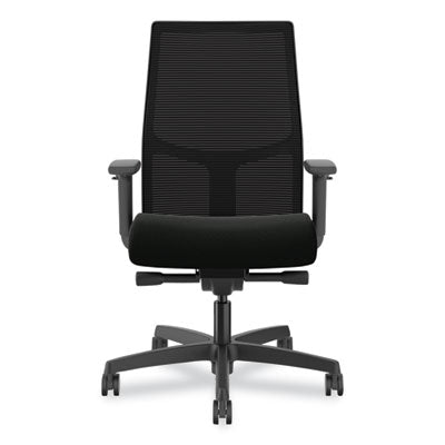 Ignition 2.0 Upholstered Mid-Back Task Chair, 17" to 21.5" Seat Height, Black Fabric Seat/Back, Ships in 7-10 Business Days OrdermeInc OrdermeInc