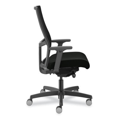 Ignition 2.0 Upholstered Mid-Back Task Chair, 17" to 21.5" Seat Height, Black Fabric Seat/Back, Ships in 7-10 Business Days OrdermeInc OrdermeInc