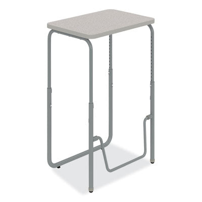 AlphaBetter 2.0 Height-Adjustable Student Desk with Pendulum Bar, 27.75" x 19.75" x 29" to 43", Pebble Gray OrdermeInc OrdermeInc