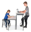 AlphaBetter 2.0 Height-Adjust Student Desk with Pendulum Bar, 27.75 x 19.75 x 29 to 43, Dry Erase, Ships in 1-3 Business Days OrdermeInc OrdermeInc