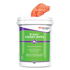 Kresto Cherry Wipes, Cloth, 1-Ply, 7.92 x 5.74, Cherry Scent, Red/White, 70/Pack, 6 Packs/Carton OrdermeInc OrdermeInc