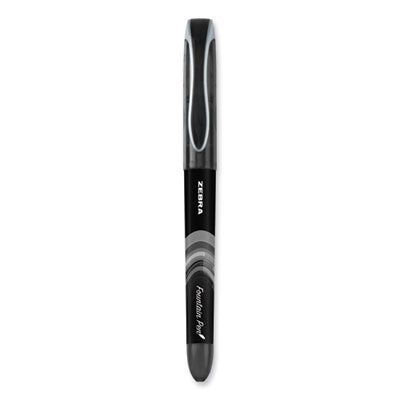 Fountain Pen, Fine 0.6 mm, Black Ink, Black/Gray Barrel, 12/Pack OrdermeInc OrdermeInc
