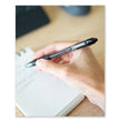Z-Grip Ballpoint Pen, Retractable, Medium 1 mm, Black Ink, Clear/Black Barrel, 12/Pack OrdermeInc OrdermeInc