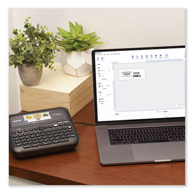 D-610BTVP Connected Label Maker with Color Display, 30 mm/s Print Speed, 14.2 x 6 x 13.3 OrdermeInc OrdermeInc