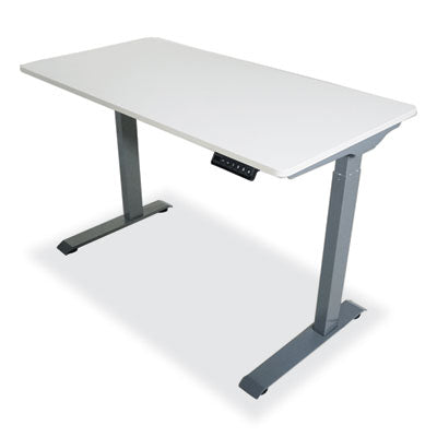 Electric Height Adjustable Standing Desk, 48 x 23.6 x 28.7 to 48.4, White, Ships in 1-3 Business Days OrdermeInc OrdermeInc