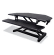 Height Adjustable Corner Standing Desk with Keyboard Tray, 36 x 20 x 0 to 20, Black, Ships in 1-3 Business Days OrdermeInc OrdermeInc