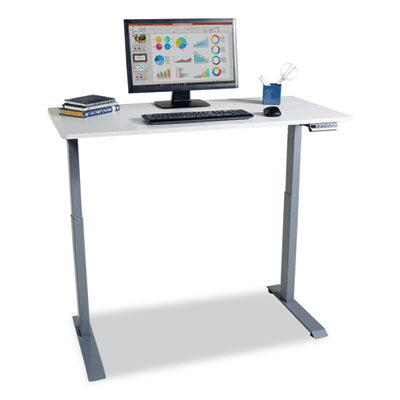 Electric Height Adjustable Standing Desk, 48 x 23.6 x 28.7 to 48.4, White, Ships in 1-3 Business Days OrdermeInc OrdermeInc