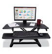 High Rise Height Adjustable Compact Standing Desk with Keyboard Tray, 32.5 x 25 x 19, Black, Ships in 1-3 Business Days OrdermeInc OrdermeInc