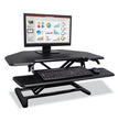 Height Adjustable Corner Standing Desk with Keyboard Tray, 36 x 20 x 0 to 20, Black, Ships in 1-3 Business Days OrdermeInc OrdermeInc