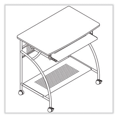 Eastwinds Series Argo PC Workstation, 31.5" x 19.75" x 30.25", Medium Cherry, Ships in 1-3 Business Days OrdermeInc OrdermeInc