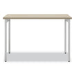 Ready Home Office Desk, 45.5" x 23.5" to 29.5", Beige/White, Ships in 1-3 Business Days OrdermeInc OrdermeInc