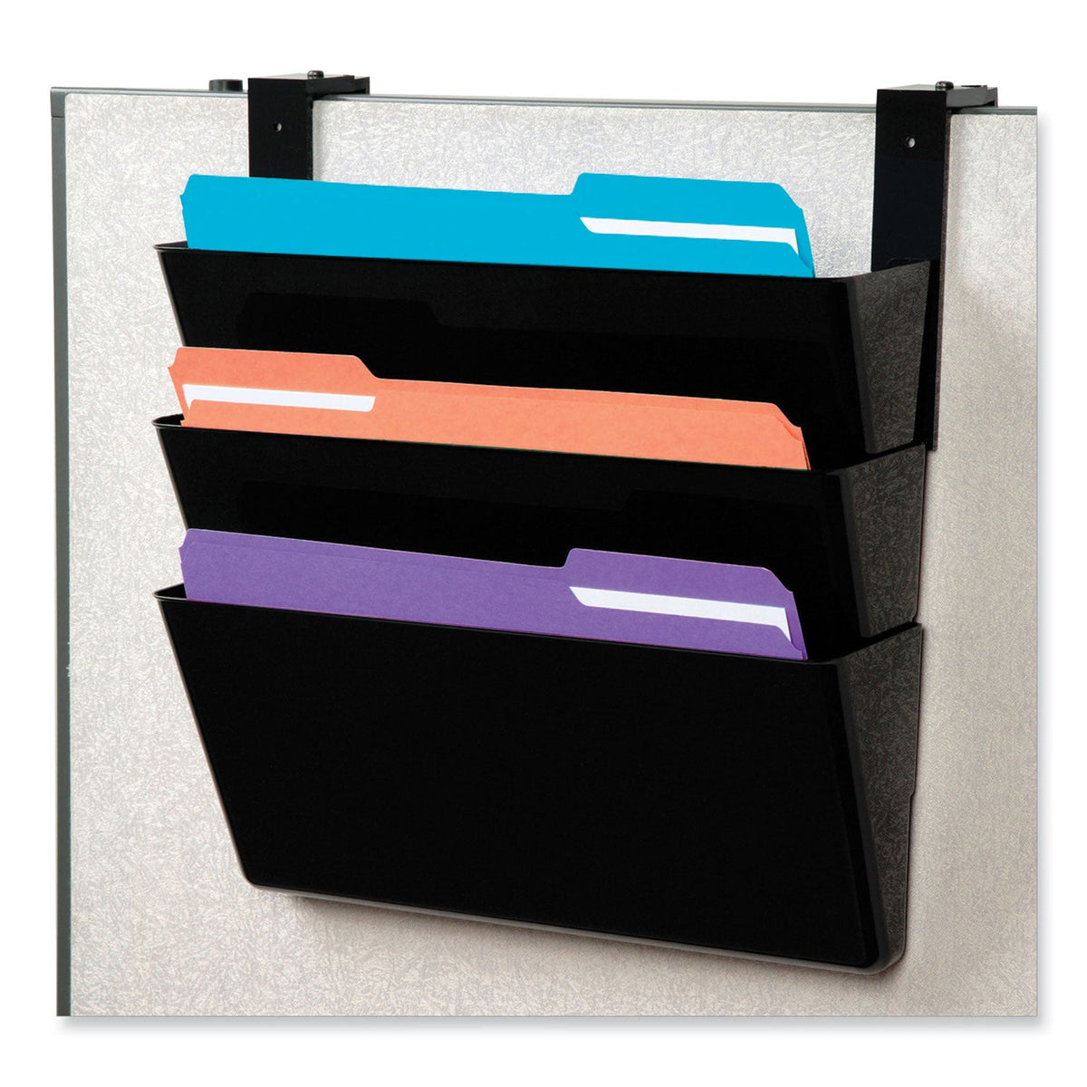 Partition Ring File DocuPocket Stackable Three-Pocket Partition Wall File, 3 Sections, Let ...