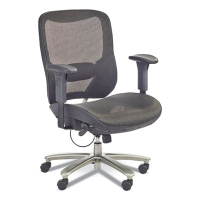 Lineage Big & Tall All-Mesh Task Chair, Supports 400lb, 19.5" - 23.25" High Black Seat,Chrome Base,Ships in 1-3 Business Days OrdermeInc OrdermeInc