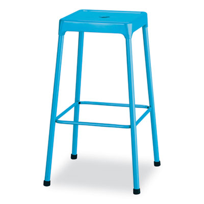 Safco® Steel Bar Stool, Backless, Supports Up to 275 lb, 29" Seat Height, BabyBlue Seat, BabyBlue Base, Ships in 1-3 Business Days OrdermeInc OrdermeInc