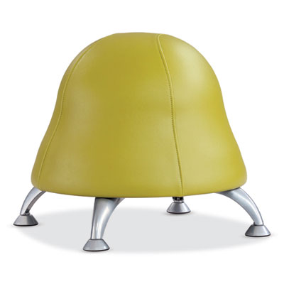 Runtz Ball Chair, Backless, Supports Up to 250 lb, Green Vinyl Seat, Silver Base, Ships in 1-3 Business Days OrdermeInc OrdermeInc