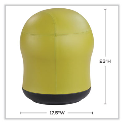 Zenergy Swivel Ball Chair, Backless, Supports Up to 250 lb, Green Seat Vinyl, Ships in 1-3 Business Days OrdermeInc OrdermeInc