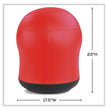Zenergy Swivel Ball Chair, Backless, Supports Up to 250 lb, Red Vinyl, Ships in 1-3 Business Days OrdermeInc OrdermeInc