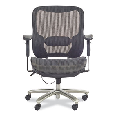 Lineage Big & Tall All-Mesh Task Chair, Supports 400lb, 19.5" - 23.25" High Black Seat,Chrome Base,Ships in 1-3 Business Days OrdermeInc OrdermeInc