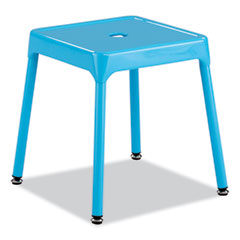 Safco® Steel Guest Stool, Backless, Supports Up to 275 lb, 15" to 15.5" Seat Height, Baby BlueSeat/Base, Ships in 1-3 Business Days OrdermeInc OrdermeInc