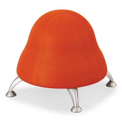 Runtz Ball Chair, Backless, Supports Up to 250 lb, Orange Fabric Seat, Silver Base, Ships in 1-3 Business Days OrdermeInc OrdermeInc