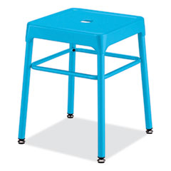 Safco® Steel GuestBistro Stool, Backless, Supports Up to 250 lb, 18" High BabyBlue Seat, BabyBlue Base, Ships in 1-3 Business Days OrdermeInc OrdermeInc