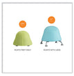 Runtz Ball Chair, Backless, Supports Up to 250 lb, Orange Fabric Seat, Silver Base, Ships in 1-3 Business Days OrdermeInc OrdermeInc