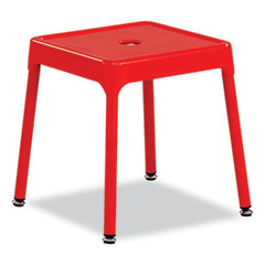 Safco® Steel Guest Stool, Backless, Supports Up to 275 lb, 15" to 15.5" Seat Height, Red Seat/Base, Ships in 1-3 Business Days OrdermeInc OrdermeInc