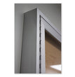 1 Door Enclosed Natural Cork Bulletin Board with Satin Aluminum Frame, 18 x 24, Tan Surface OrdermeInc OrdermeInc