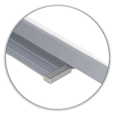 1 x 1 Grid Magnetic Whiteboard, 48.5 x 36.5, White/Gray Surface, Satin Aluminum Frame OrdermeInc OrdermeInc