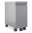 Zip Mobile Pedestal File, 1 Drawer, File, Legal/Letter, Arctic Silver, 10 x 19.88 x 21.75, Ships in 4-6 Business Days OrdermeInc OrdermeInc