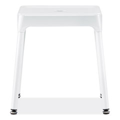 Safco® Steel Guest Stool, Backless, Supports Up to 275 lb, 15" to 15.5" Seat Height, White Seat/Base, Ships in 1-3 Business Days OrdermeInc OrdermeInc