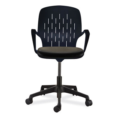 Shell Desk Chair, Supports Up to 275 lb, 17" to 20" Seat Height, Black Seat/Back, Black Base, Ships in 1-3 Business Days OrdermeInc OrdermeInc