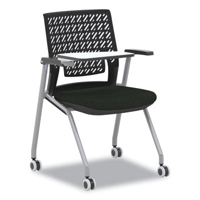 Thesis Training Chair w/Flex Back and Tablet, Max 250 lb, 18" High Black Seat, Gray Base, 2/Carton,Ships in 1-3 Business Days OrdermeInc OrdermeInc