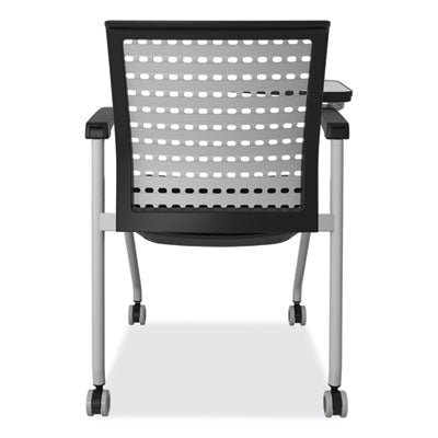 Thesis Training Chair w/Static Back and Tablet, Supports 250lb, 18" High Black Seat,Gray Back/Base,Ships in 1-3 Business Days OrdermeInc OrdermeInc