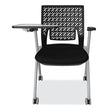 Thesis Training Chair w/Flex Back and Tablet, Max 250 lb, 18" High Black Seat, Gray Base, 2/Carton,Ships in 1-3 Business Days OrdermeInc OrdermeInc