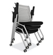 Safco® Thesis Training Chair w/Static Back and Arms, Max 250 lb, 18" High Black Seat,Gray Back/Base,2/CT,Ships in 1-3 Business Days  Ships in 1-3 business days OrdermeInc OrdermeInc