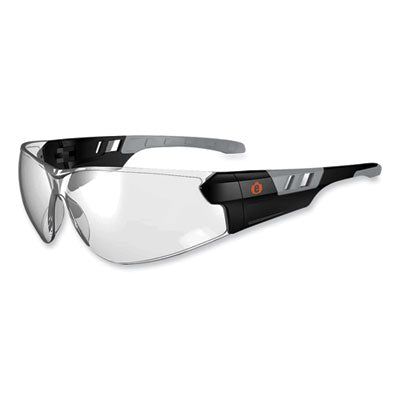 Skullerz Saga Frameless Safety Glasses, Black Nylon Impact Frame, Indoor/Outdoor Polycarb Lens OrdermeInc OrdermeInc
