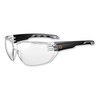 Skullerz Vali Frameless Safety Glasses, Matte Black Nylon Impact Frame, Clear Polycarbonate Lens OrdermeInc OrdermeInc