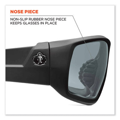 Skullerz Odin Safety Glasses, Black Nylon Impact Frame, Blue Mirror Polycarbonate Lens OrdermeInc OrdermeInc
