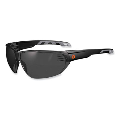 Skullerz Vali Frameless Safety Glasses, Black Nylon Impact Frame, Anti-Fog Smoke, Polycarb Lens OrdermeInc OrdermeInc