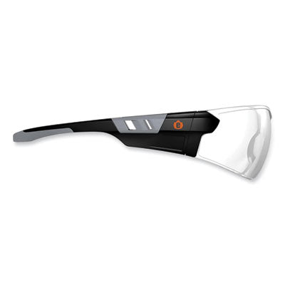 Skullerz Saga Frameless Safety Glasses, Matte Black Nylon Impact Frame, Clear Polycarbonate Lens OrdermeInc OrdermeInc