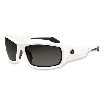 Skullerz Odin Safety Glasses, White Nylon Impact Frame, Smoke Polycarbonate Lens OrdermeInc OrdermeInc