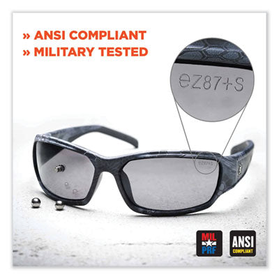 Skullerz Skoll Safety Glasses, Matte Black Nylon Impact Frame, Anti-Fog Clear Polycarbonate Lens OrdermeInc OrdermeInc