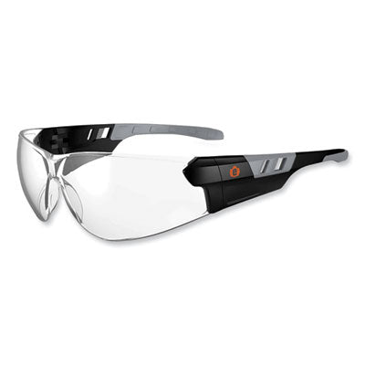 Skullerz Saga Frameless Safety Glasses, Black Nylon Impact Frame, Anti-Fog Clear Polycarb Lens OrdermeInc OrdermeInc