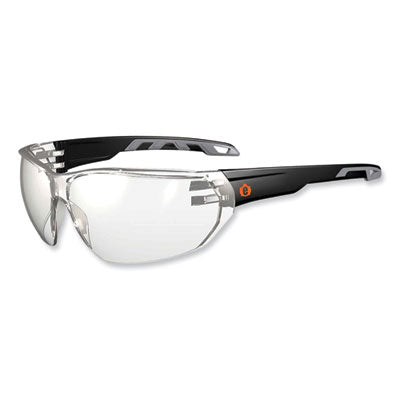 Skullerz Vali Frameless Safety Glasses, Black Nylon Impact Frame, Indoor/Outdoor Polycarb Lens OrdermeInc OrdermeInc