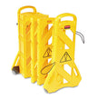 RUBBERMAID COMMERCIAL PROD. Portable Mobile Safety Barrier, Plastic, 13 ft x 40", Yellow - OrdermeInc