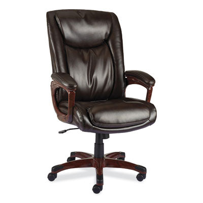 Alera Darnick Series Manager Chair, Supports Up to 275 lbs, 17.13" to 20.12" Seat Height, Brown Seat/Back, Brown Base OrdermeInc OrdermeInc